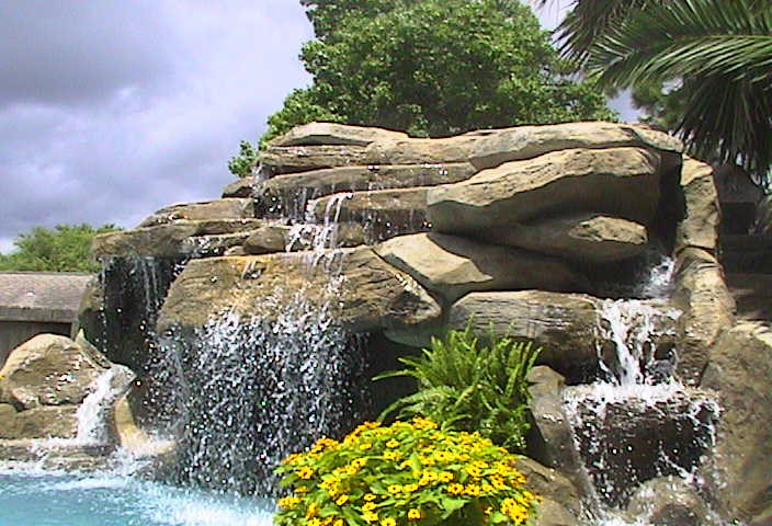 The waterfall cave