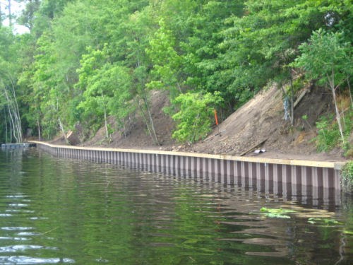 Typical Wood Wall With Wood Cap