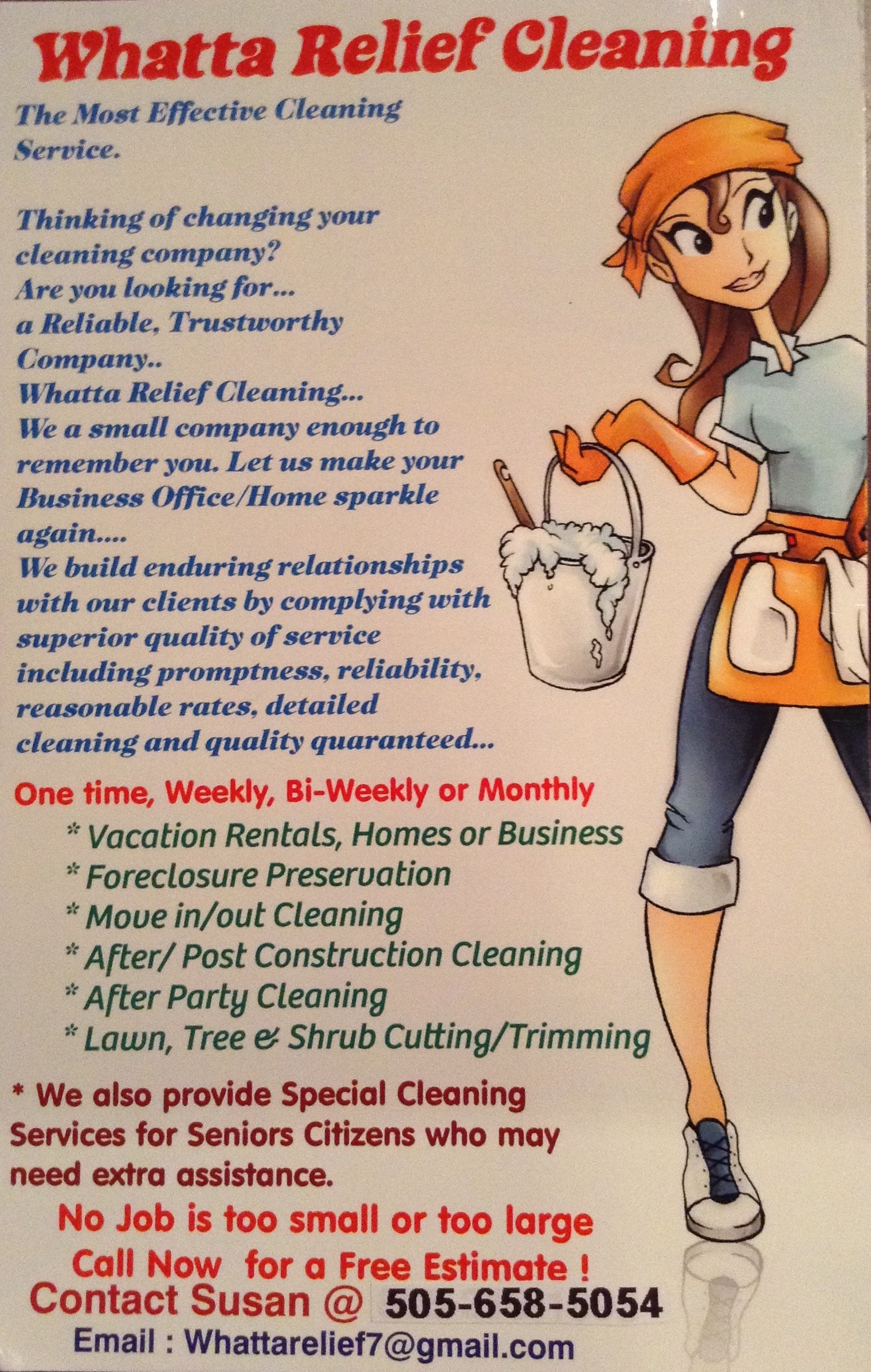 Whatta Relief Cleaning logo