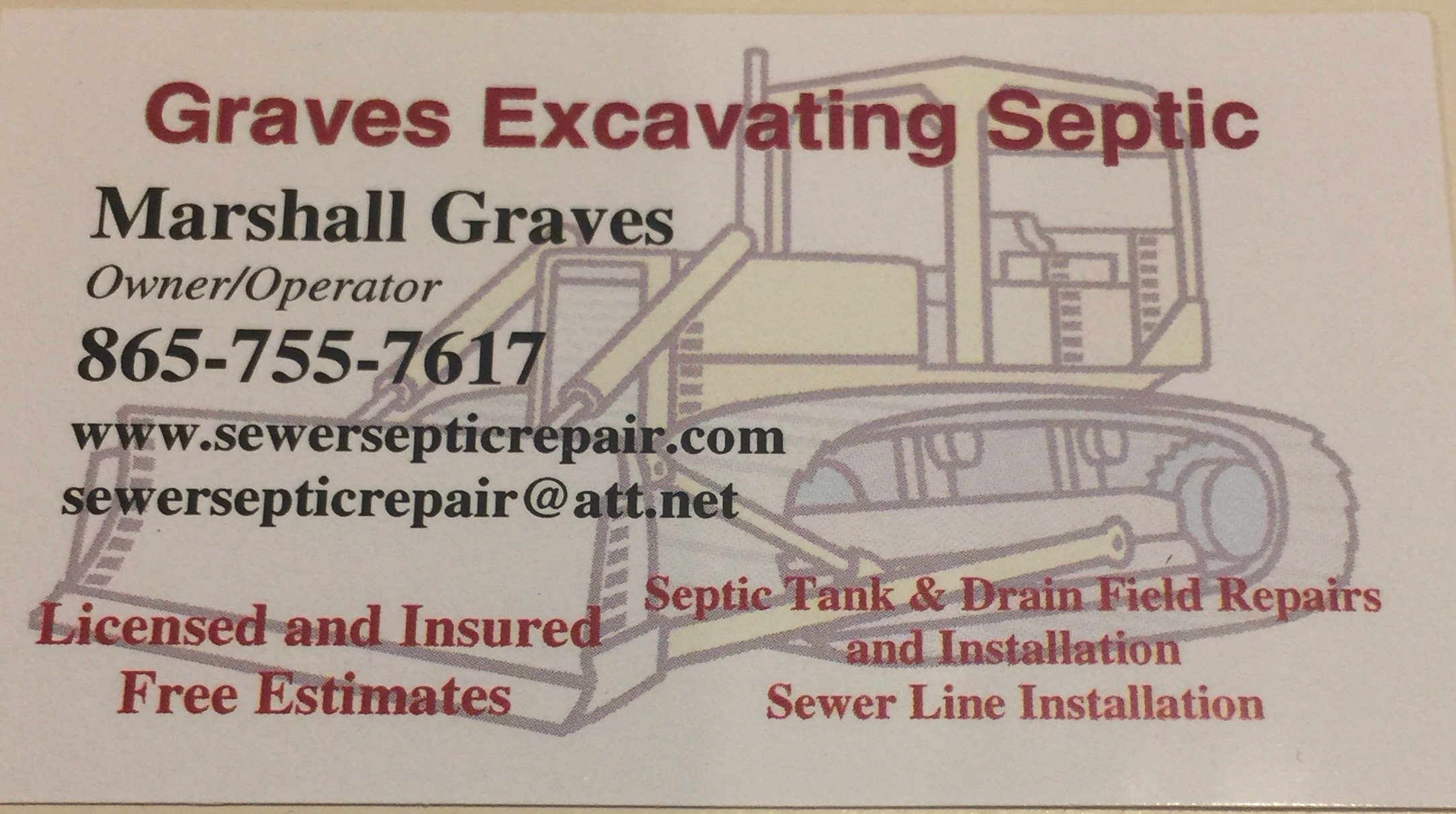 GRAVES EXCAVATING SEPTIC Reviews Loudon, TN Angi