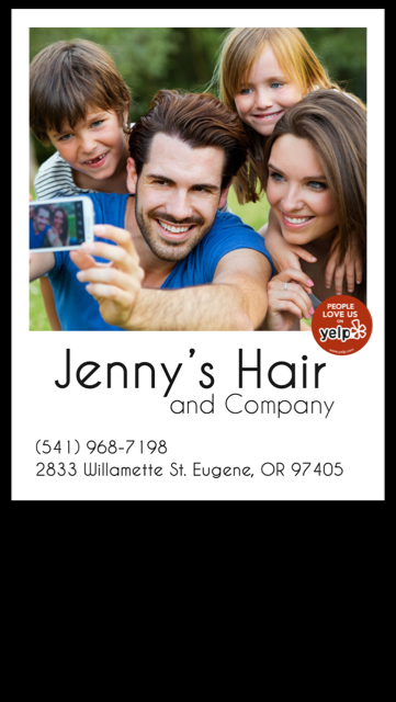 JENNY'S HAIR AND COMPANY logo