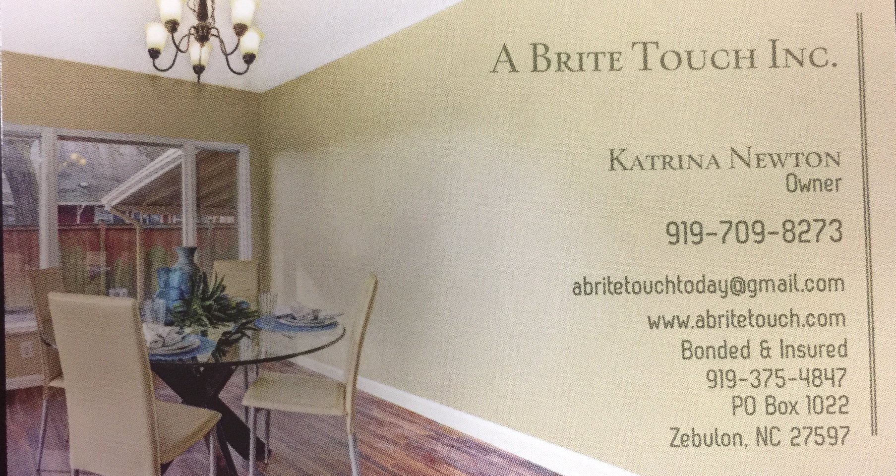 Logo for A Brite Touch
