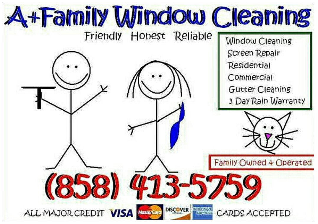 Logo for A+ Family Window Cleaning