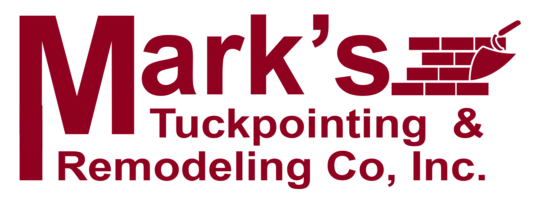 Logo for Mark's Tuckpointing & Remodeling Co Inc