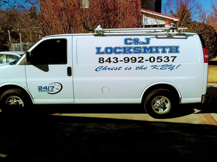 C&J Locksmith logo