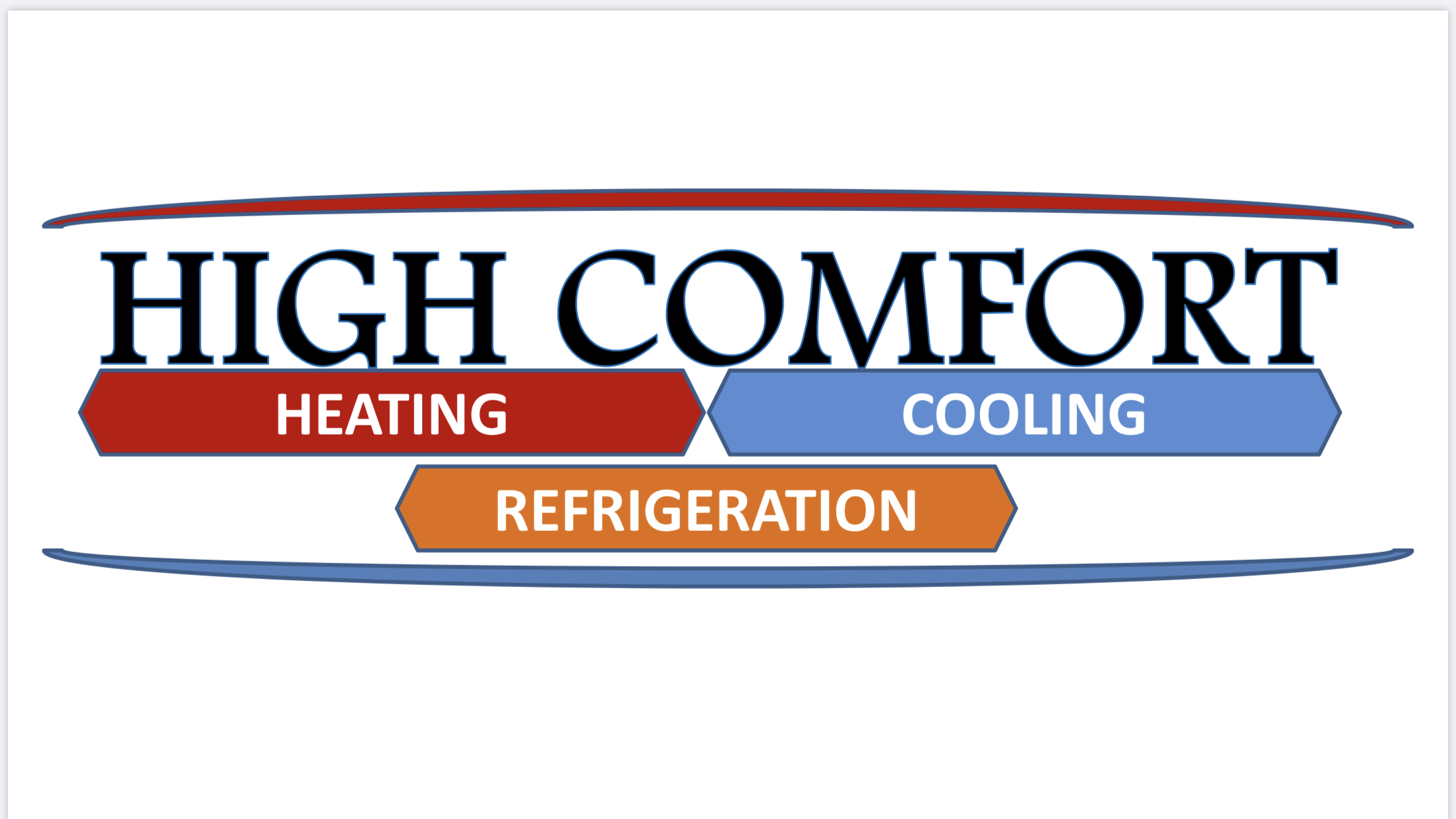 High Comfort Heating, Cooling & Refrigeration logo