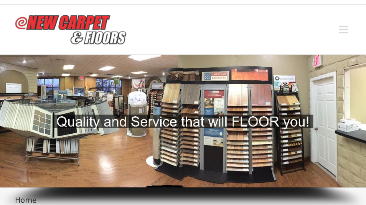 Logo for New Carpet and Floors