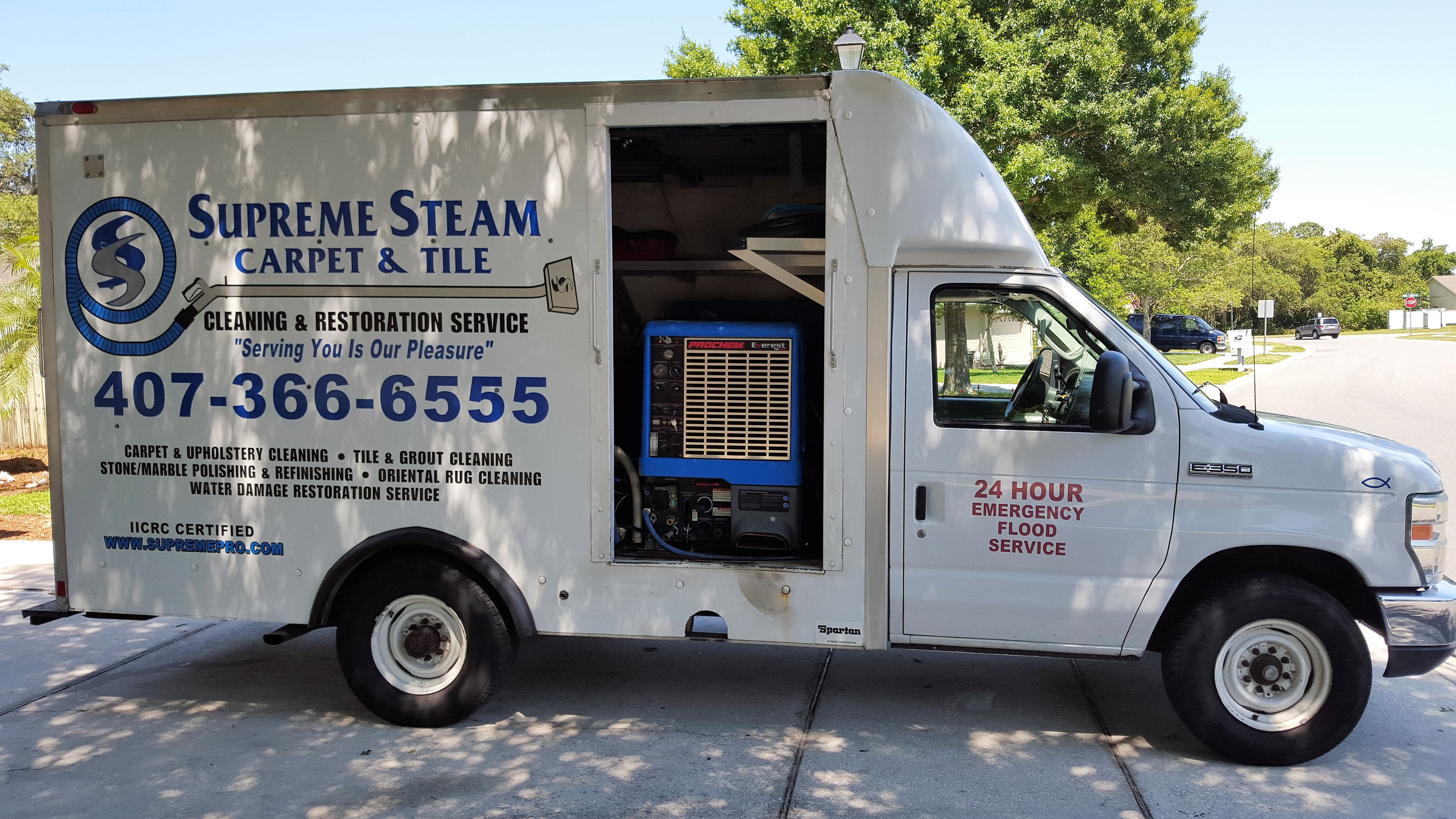 Logo for Supreme Steam Carpet/Tile/Water Damage Restoration