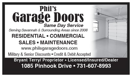 Phil's Garage Doors logo