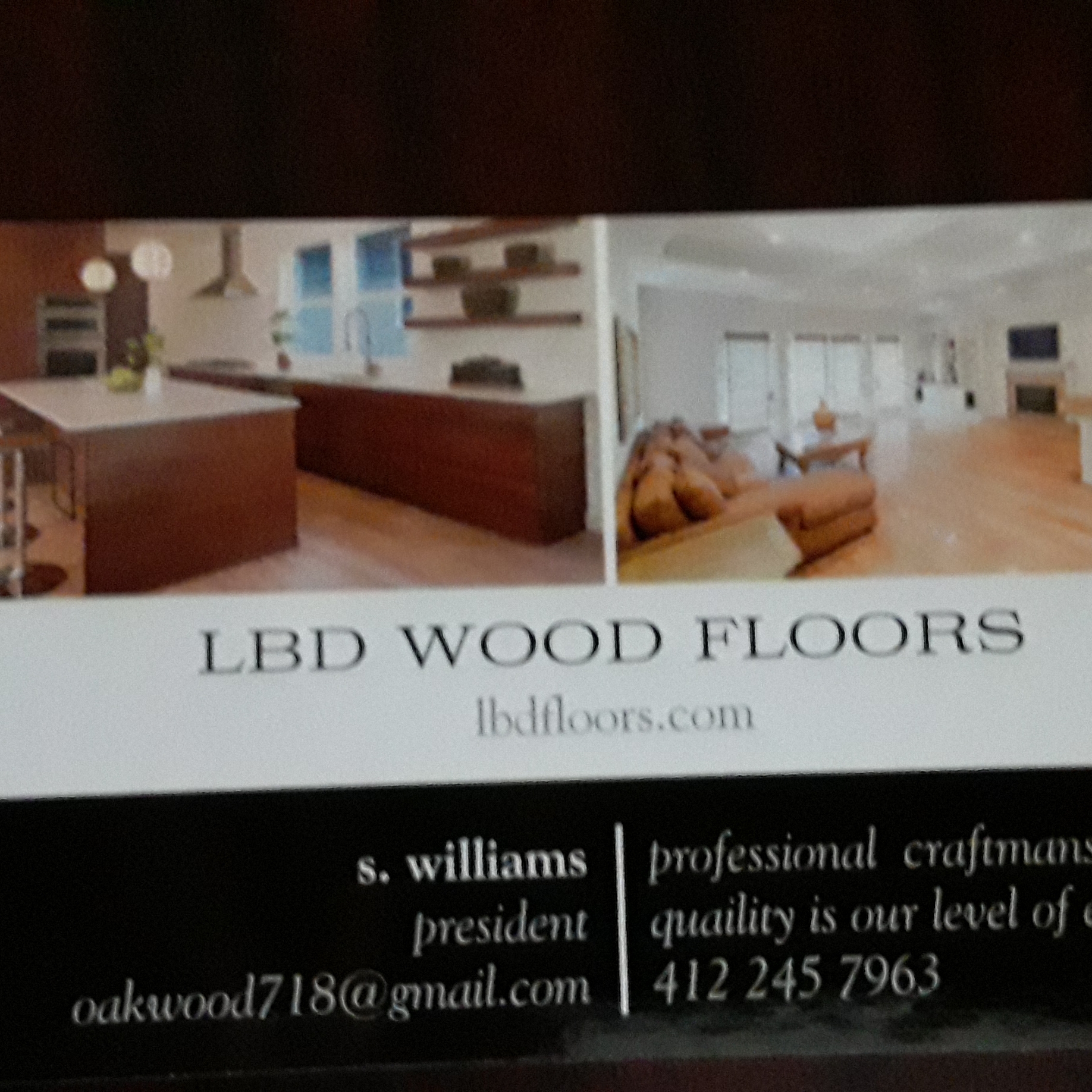 Logo for LBD Woodfloors Specialist