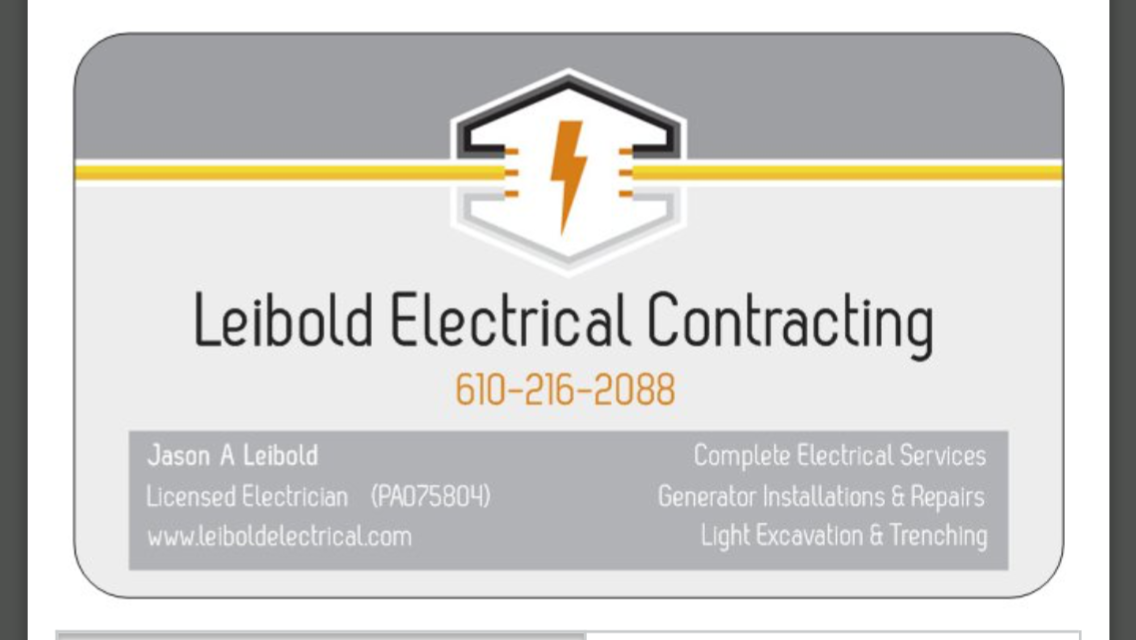 Logo for Leibold Electrical Contracting