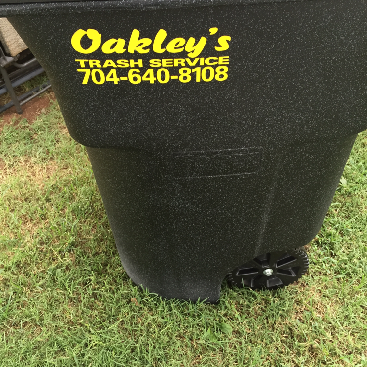 oakley's trash service logo