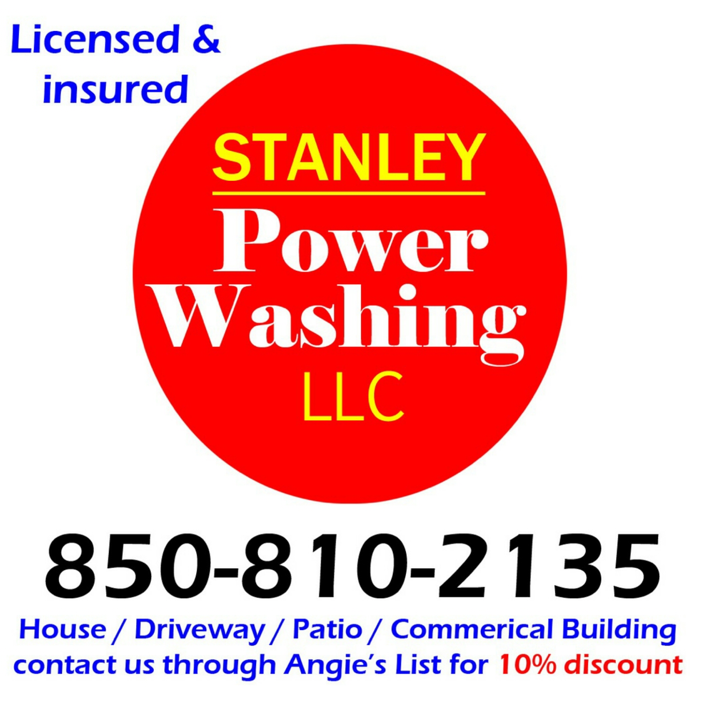 Logo for Jeff Stanley Pressure Washing
