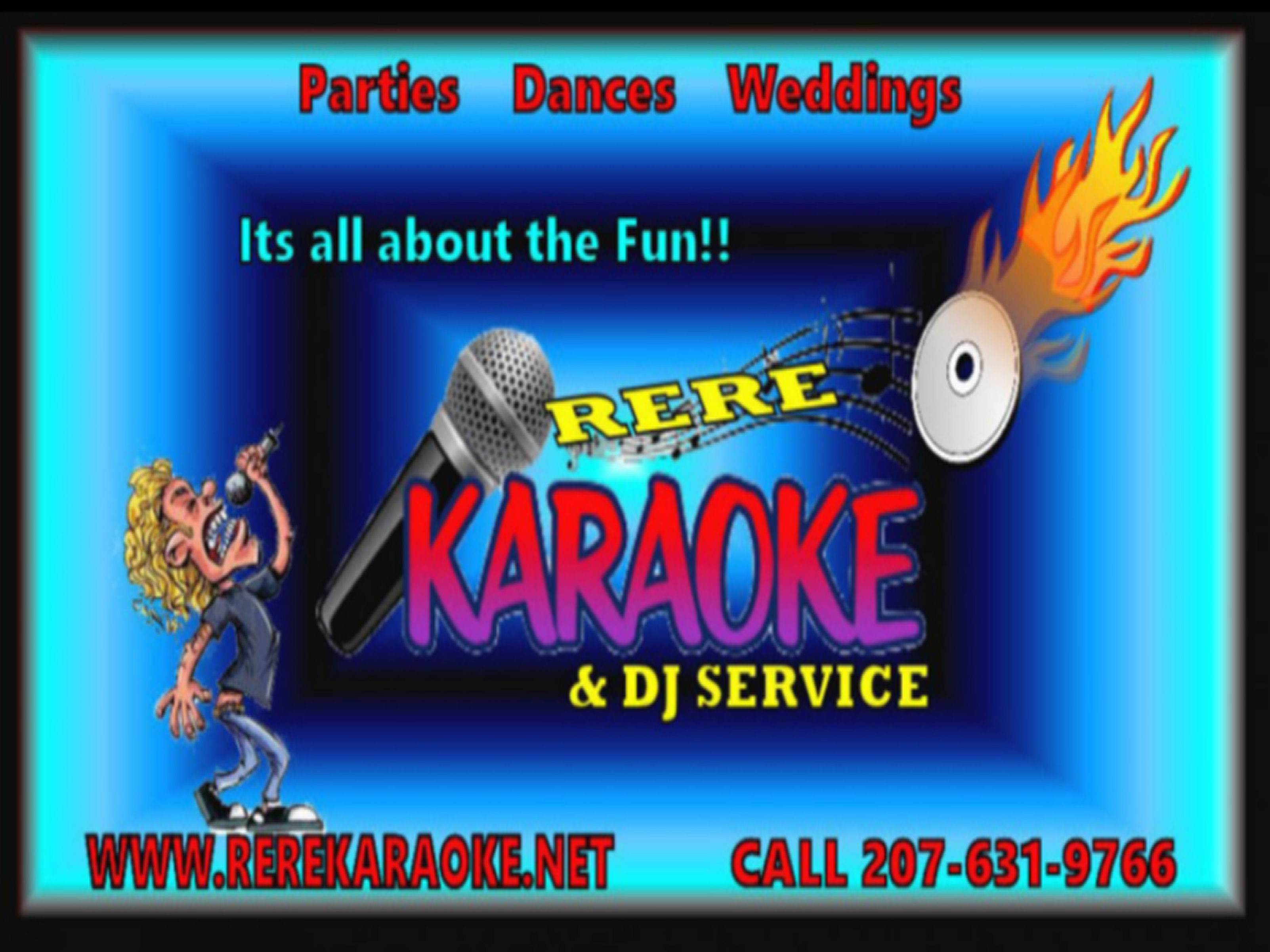 Logo for RERE DJ & Karaoke Service