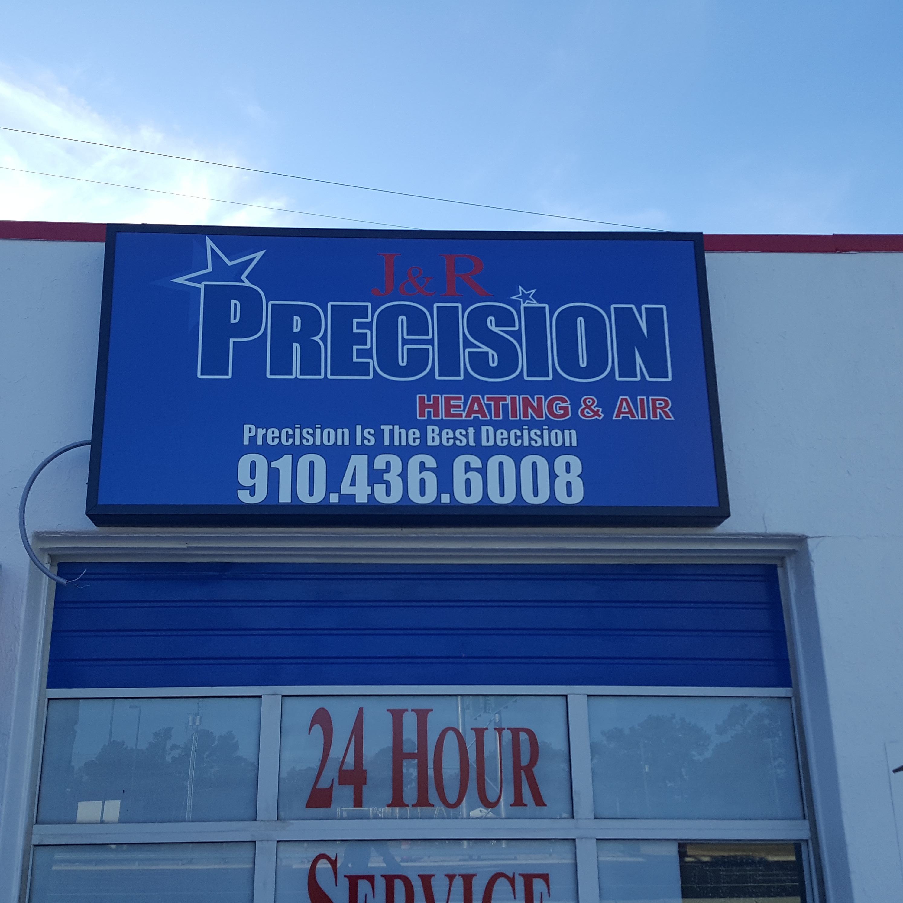 Logo for j & r precision heating & air