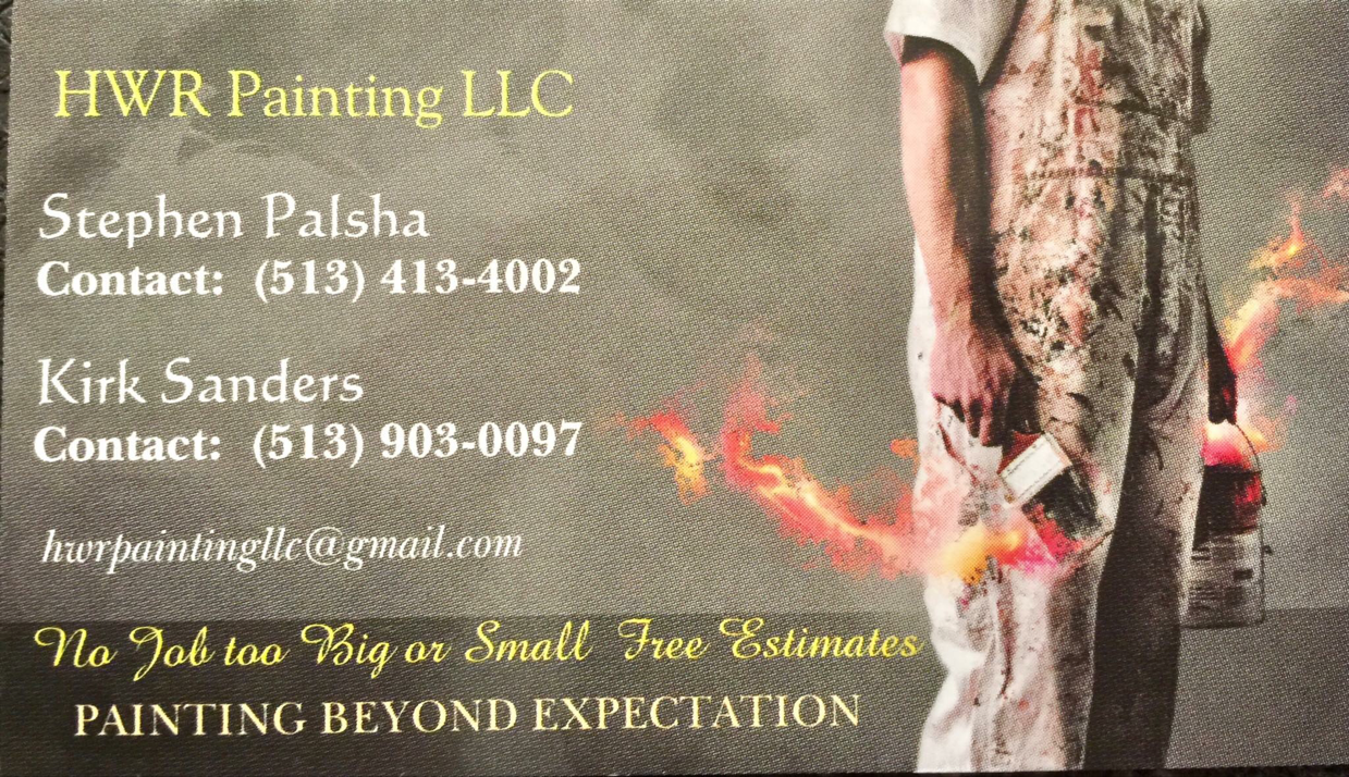 Logo for HWR Painting LLC