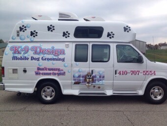 Logo for K-9 Design Mobile Dog Grooming
