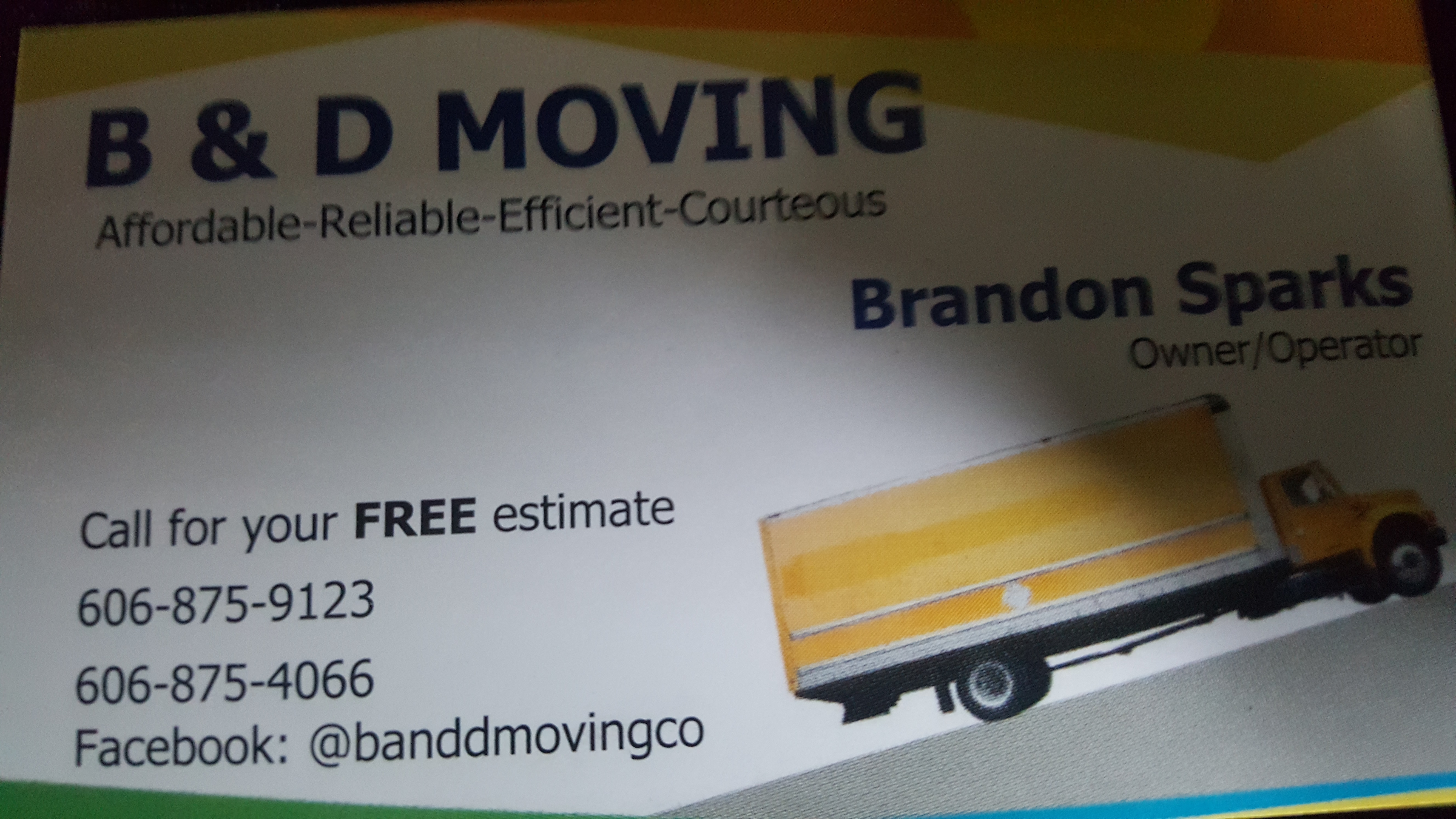 B and D moving logo