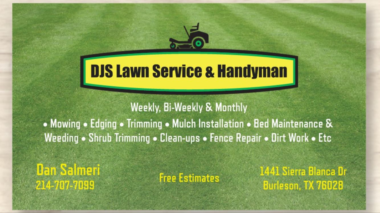 Logo for DJS Lawn Service and Handyman