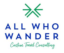 Logo for All Who Wander, LLC (Custom Travel Consulting)