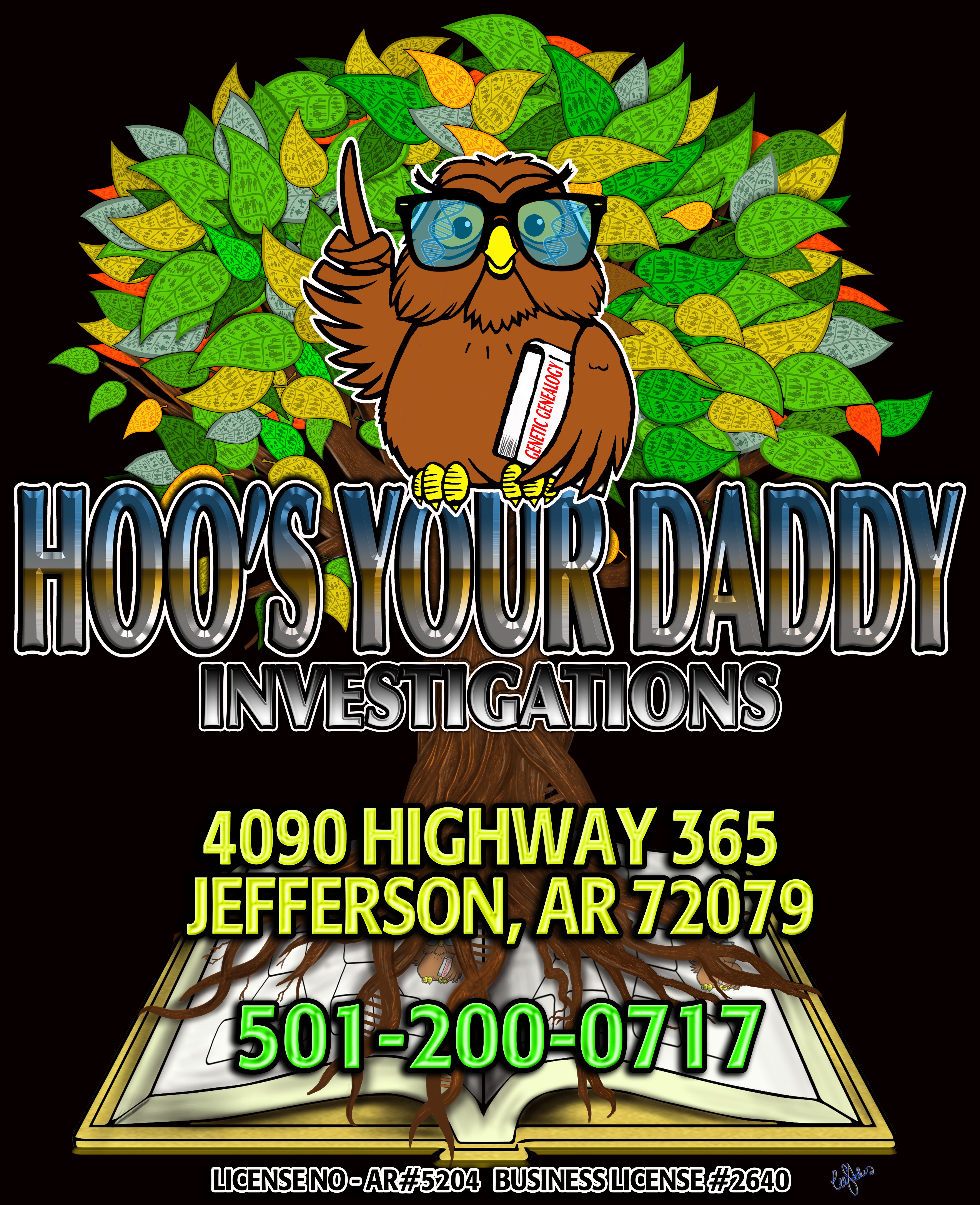 Logo for Hoo's Your Daddy Investigations