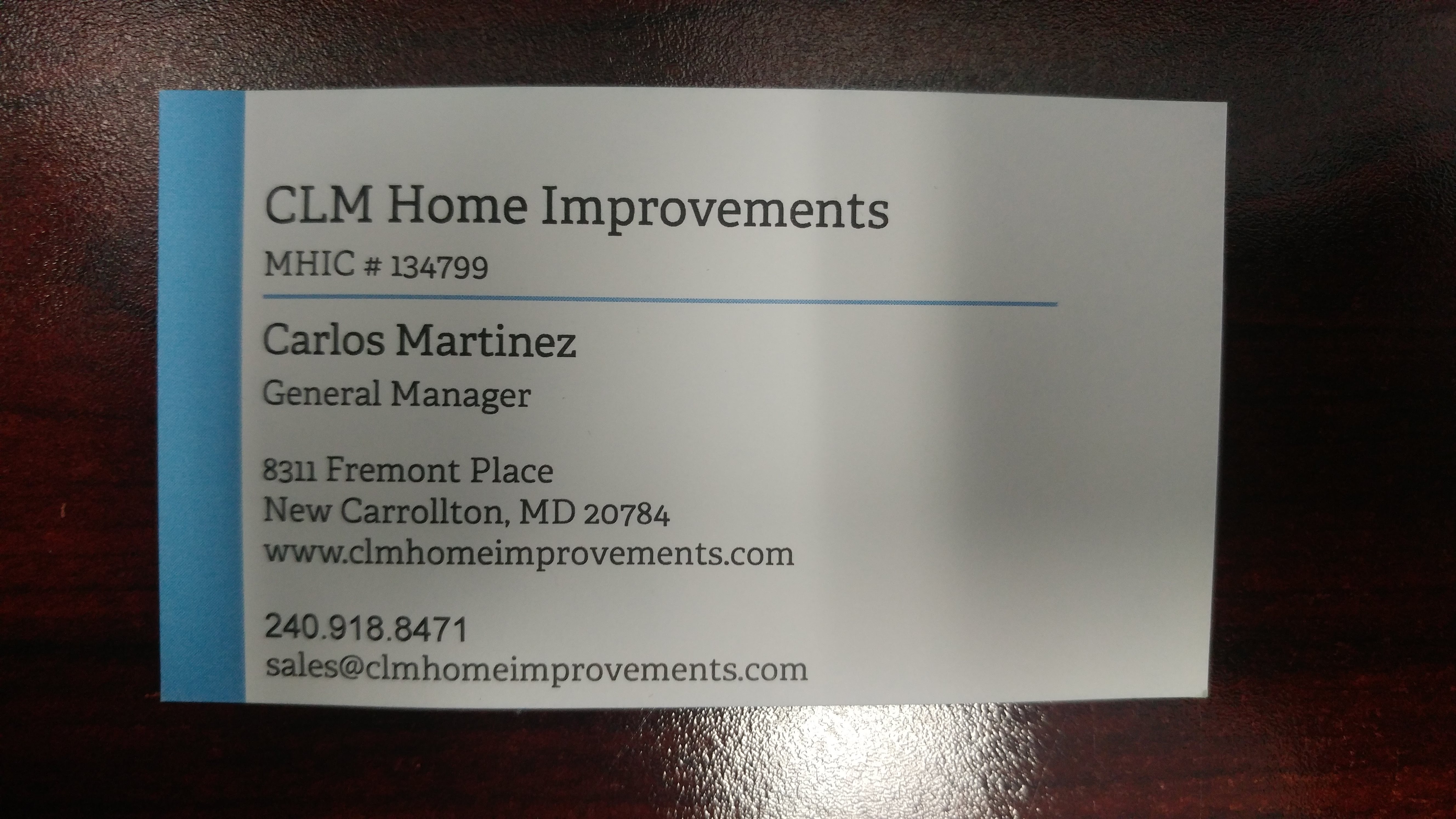 Logo for CLM Home Improvements