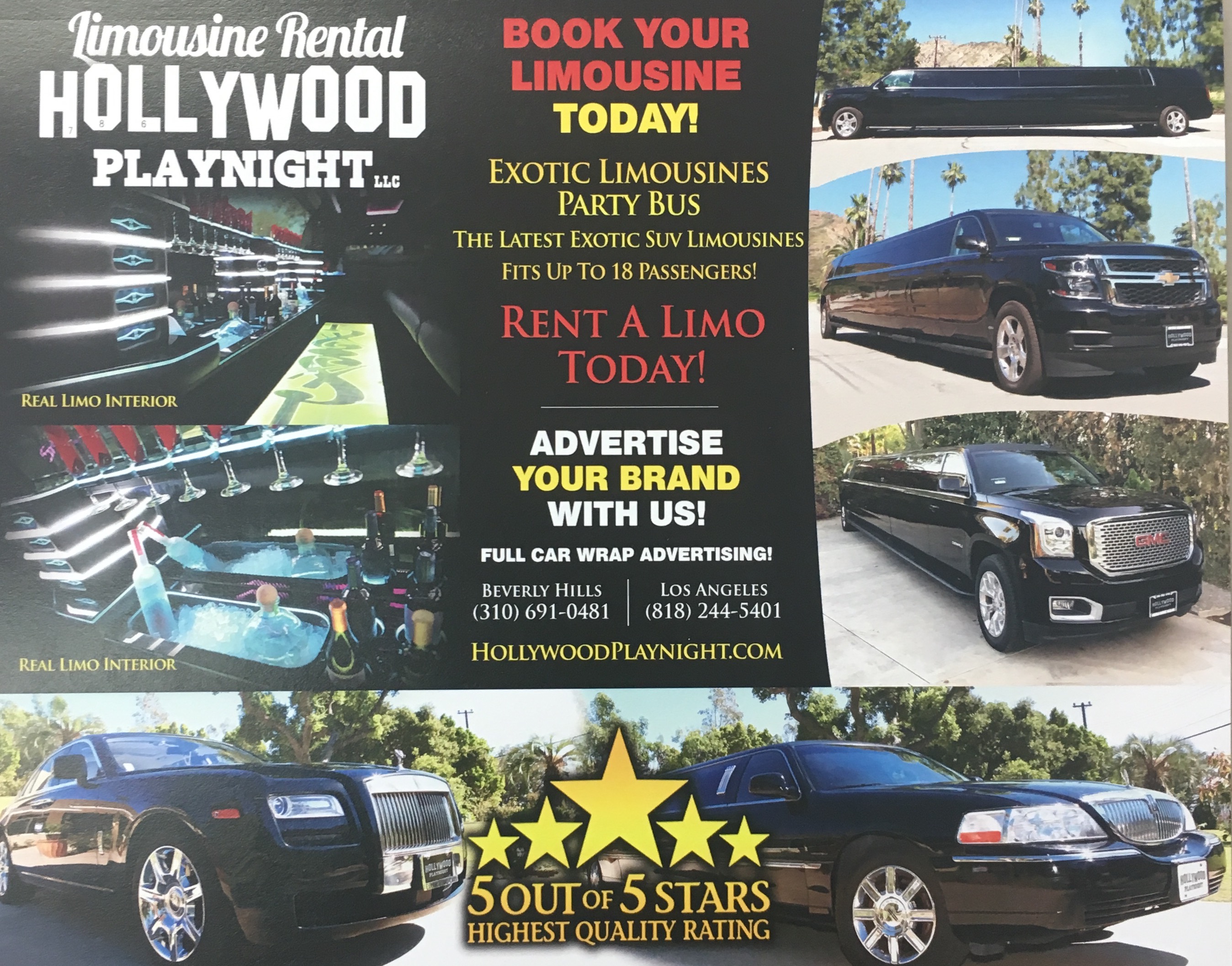 Hollywood Playnight Limousines logo