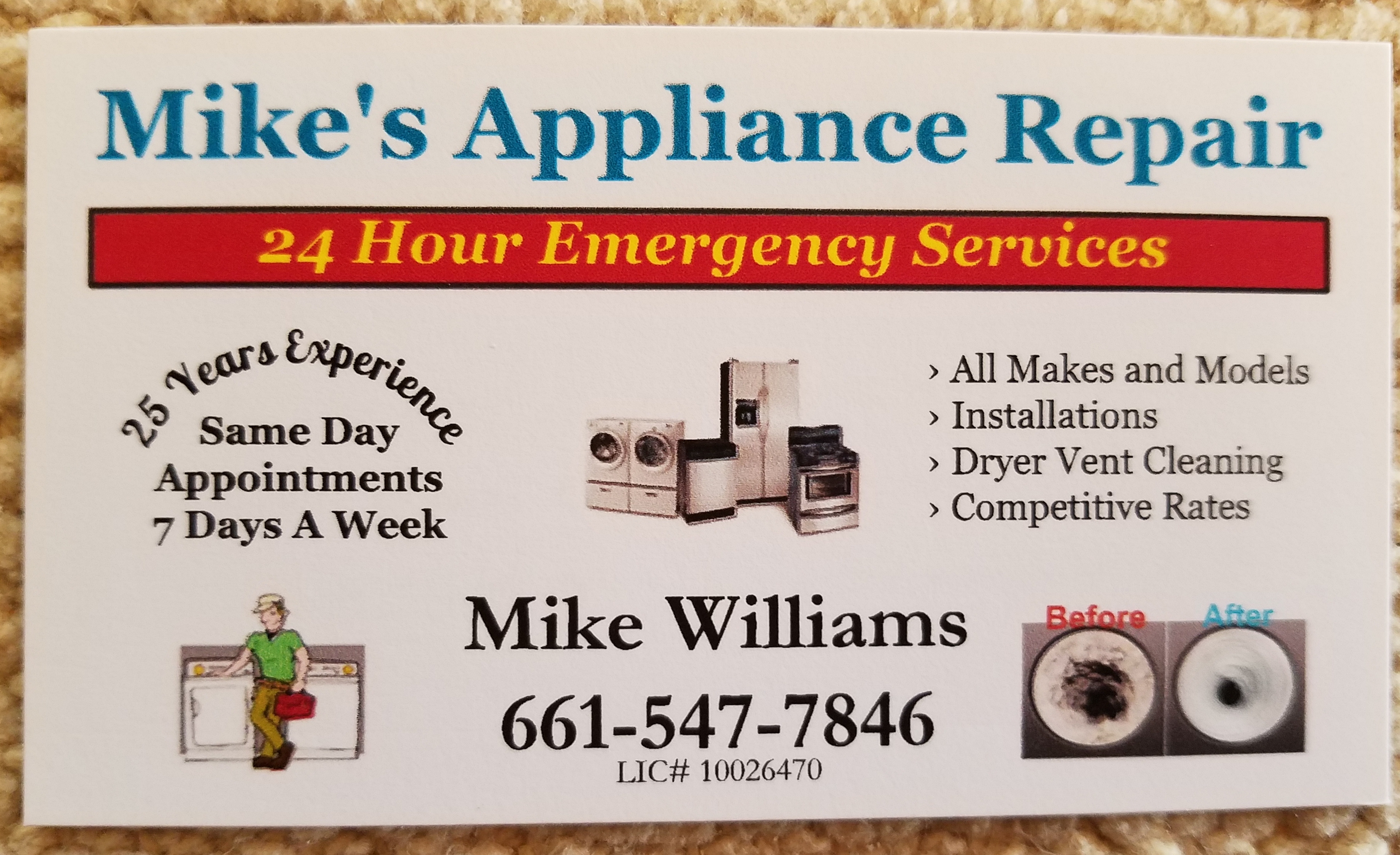 Avatar for Mike's Appliance Repair