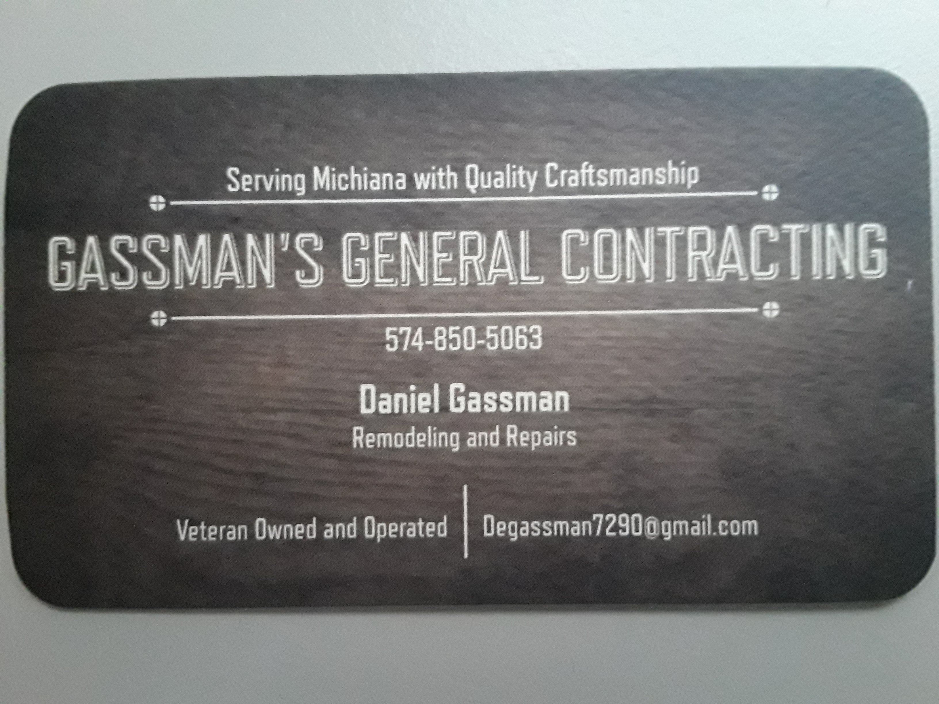 Gassman's General Contracting  logo