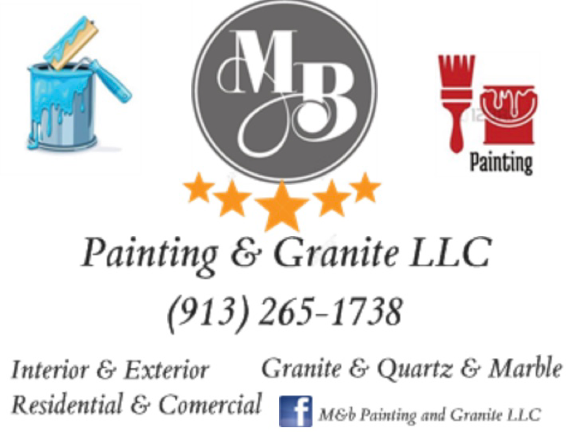 Logo for M&B Painting and Granite LLC
