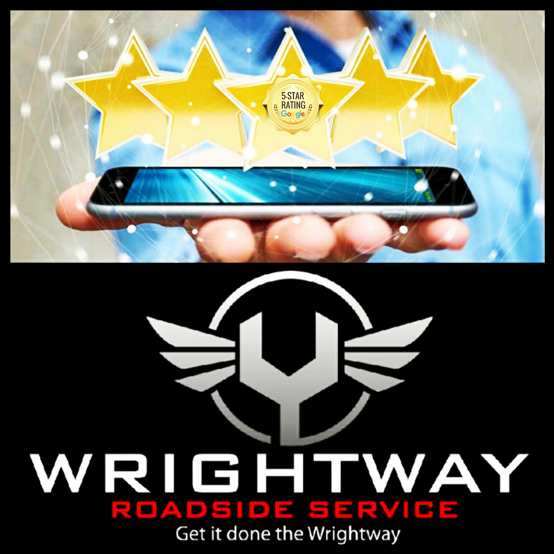 Wrightway Roadside Service logo