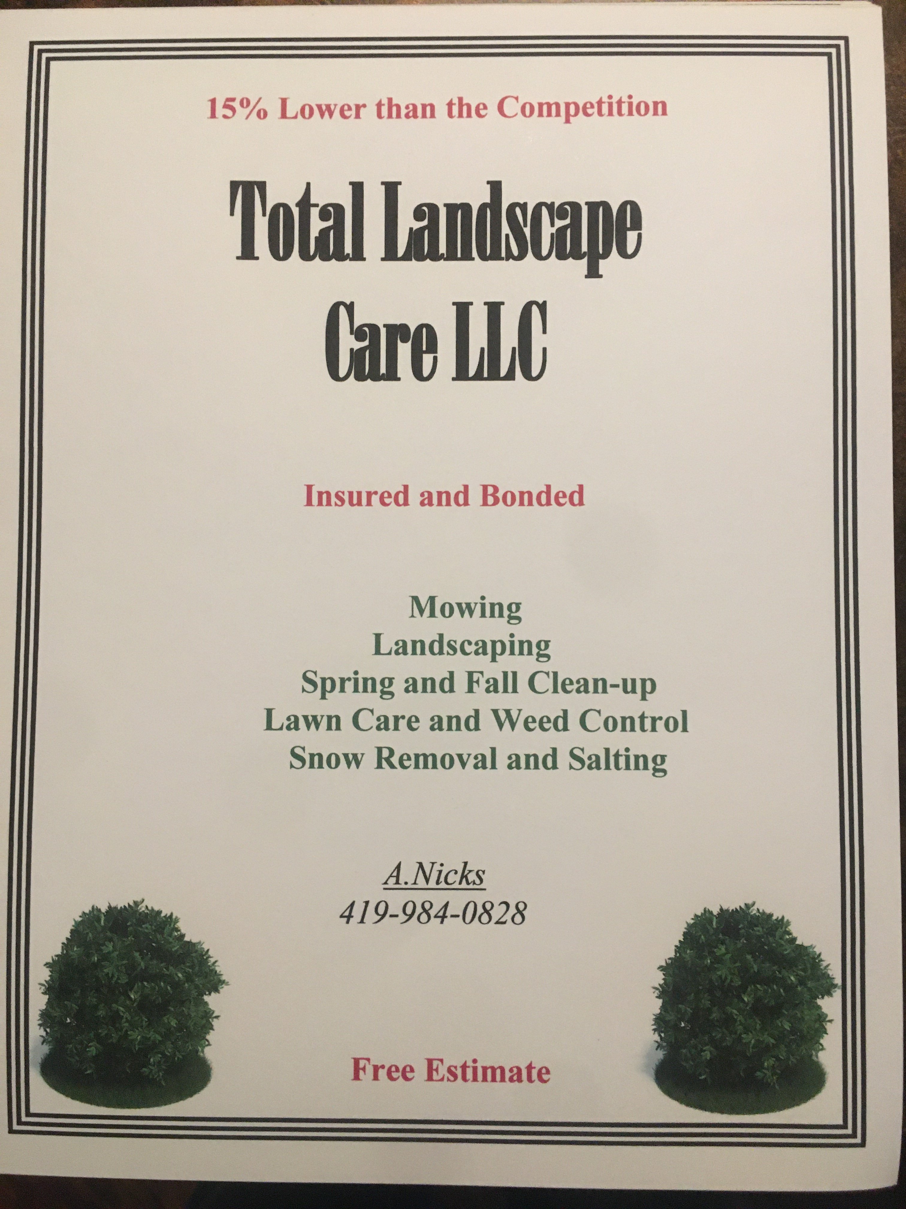 Total Landscape Care llc logo