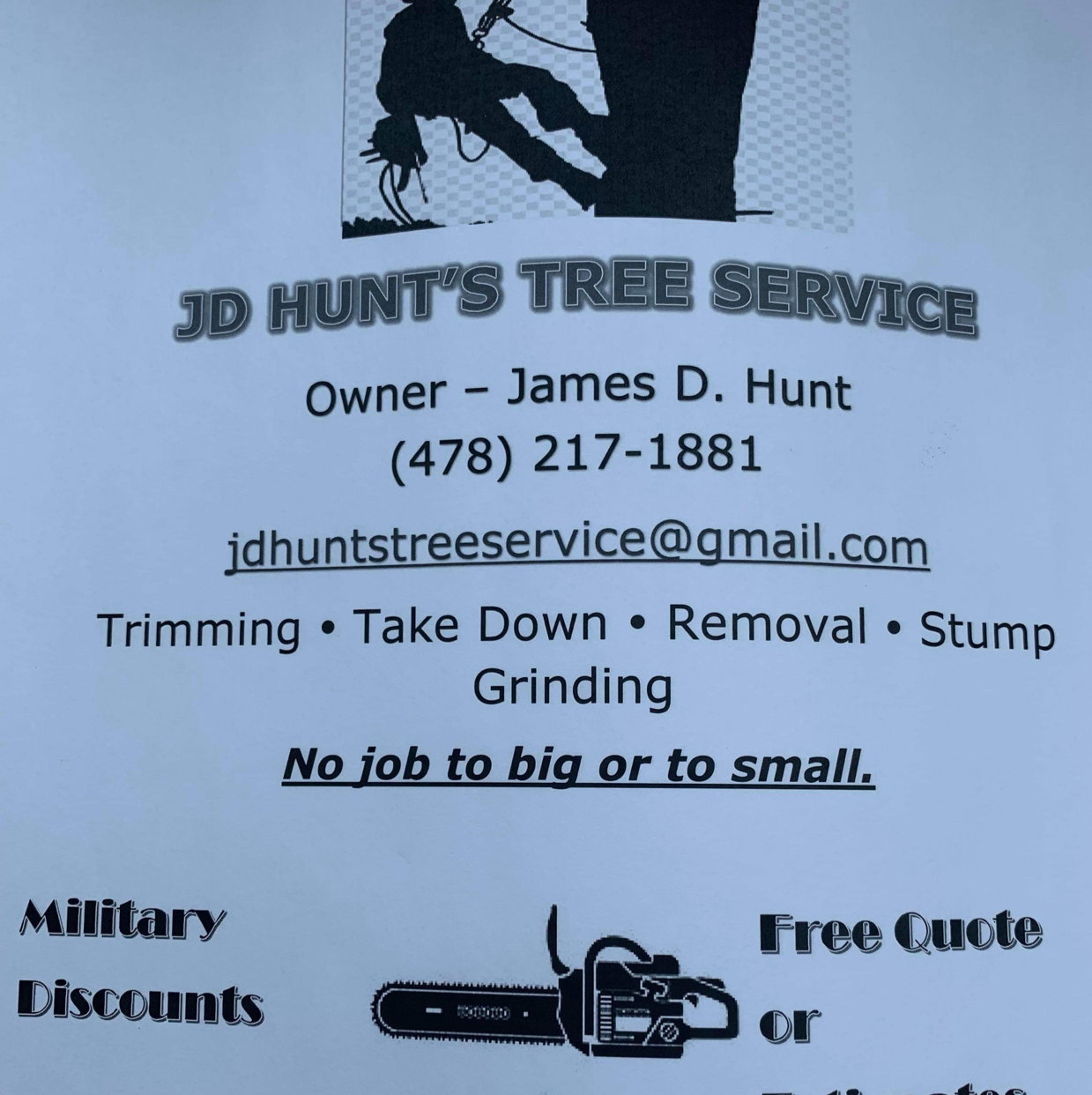 JD Hunts Tree Service logo