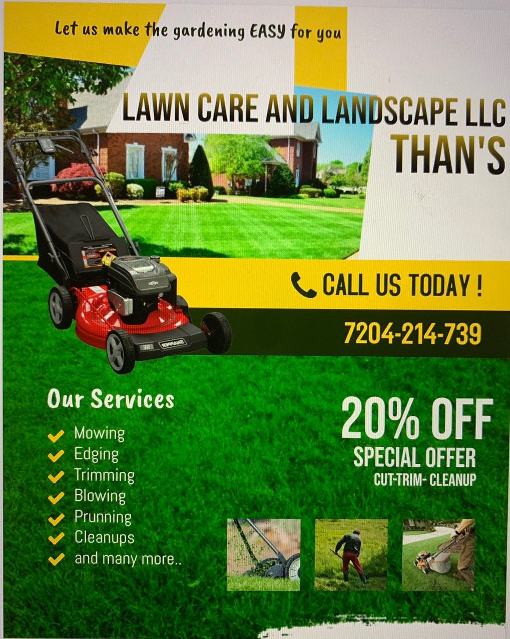Avatar for Than Law Care and Landscape LLC