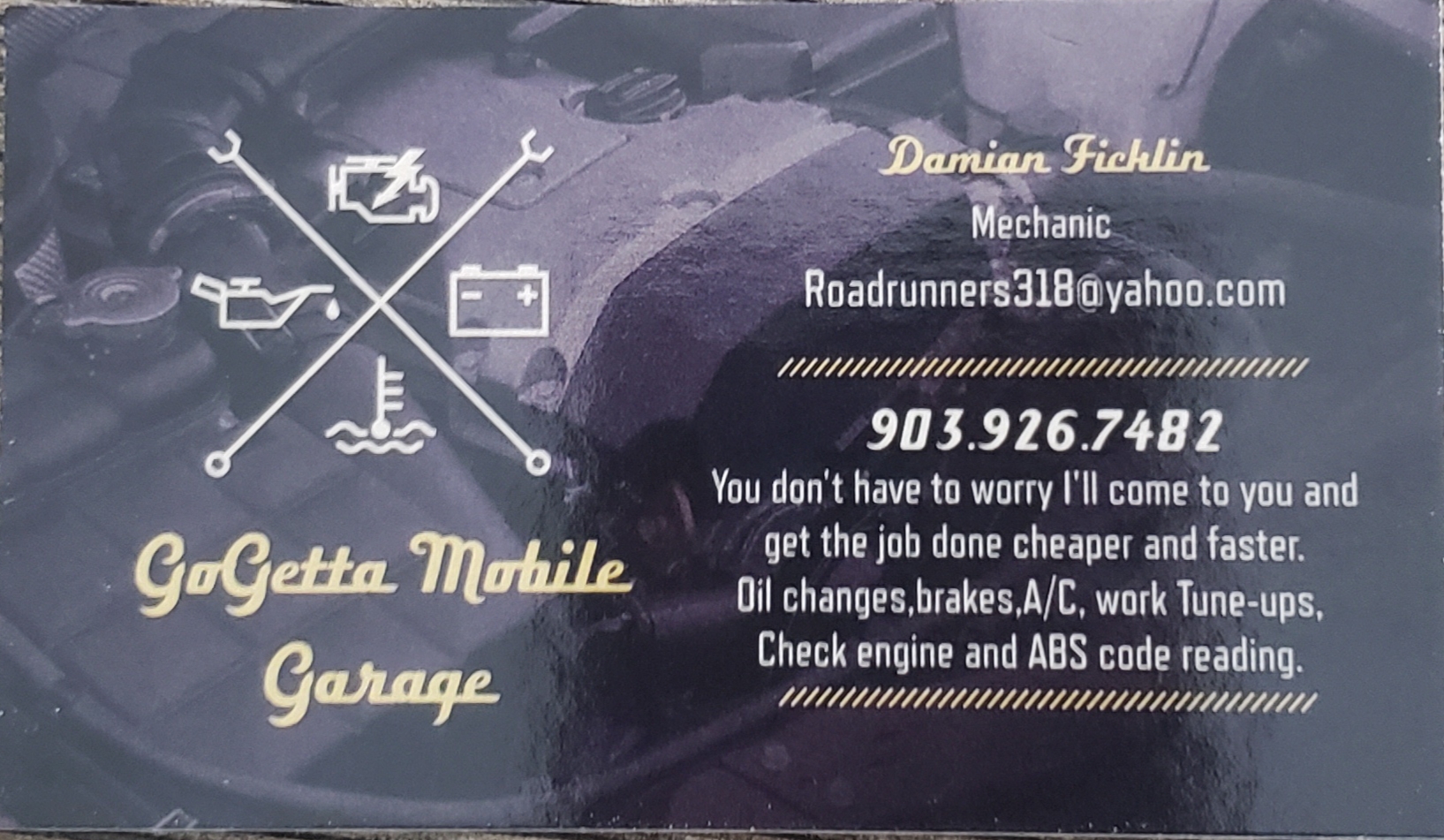 Gogetta mobile mechanic logo