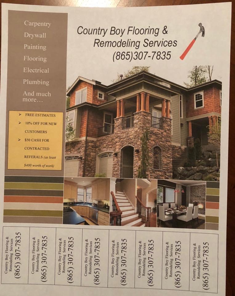 Country Boy Flooring and Remodeling logo